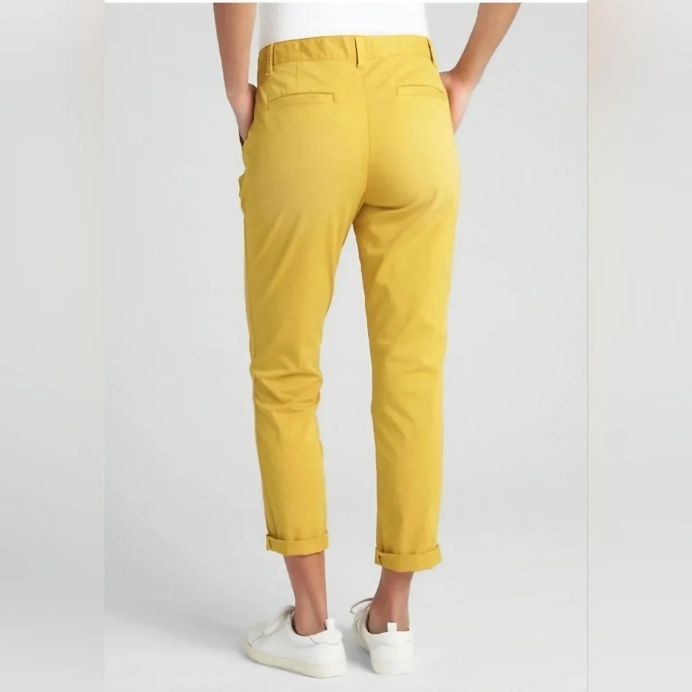 NWOT Gap Girlfriend Chinos - Mustard Yellow - Size 6 - Picture 3 of 6
